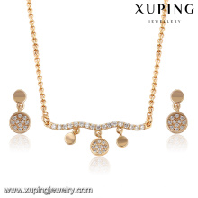 64047- Xuping Modern Stylish Fake Gold Jewelry Set For Party